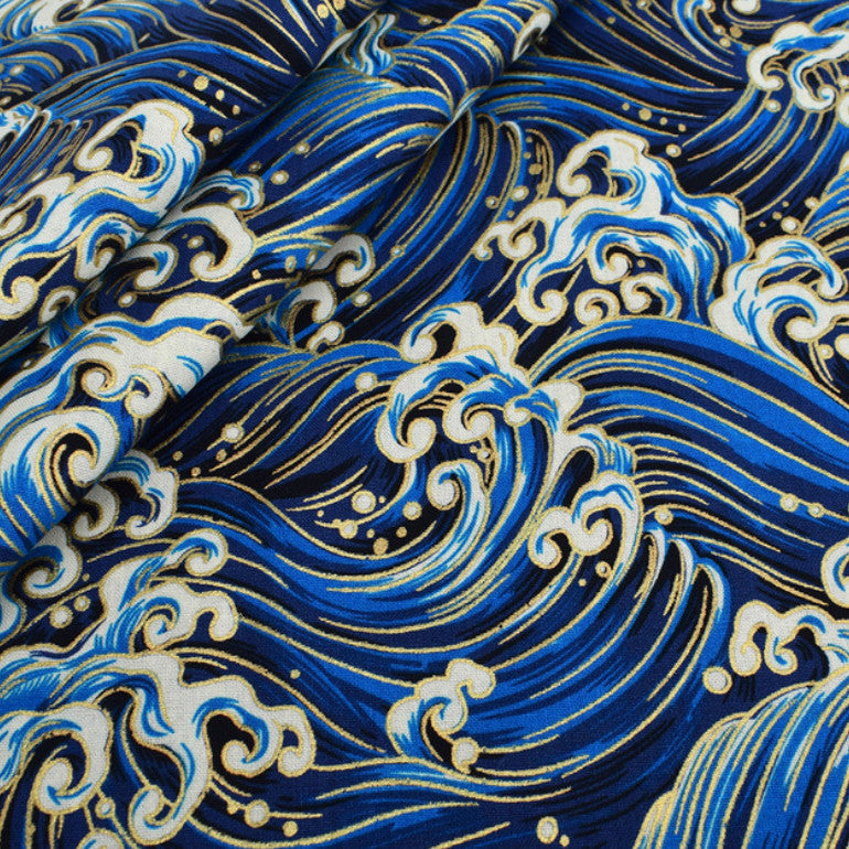 Japanese Style with Wind Stamping Handmade Fabric