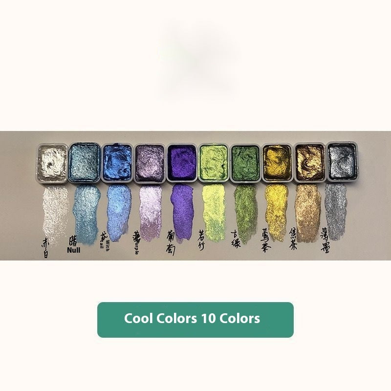 Traditional Chinese Watercolor Mineral Pearlescent Paint