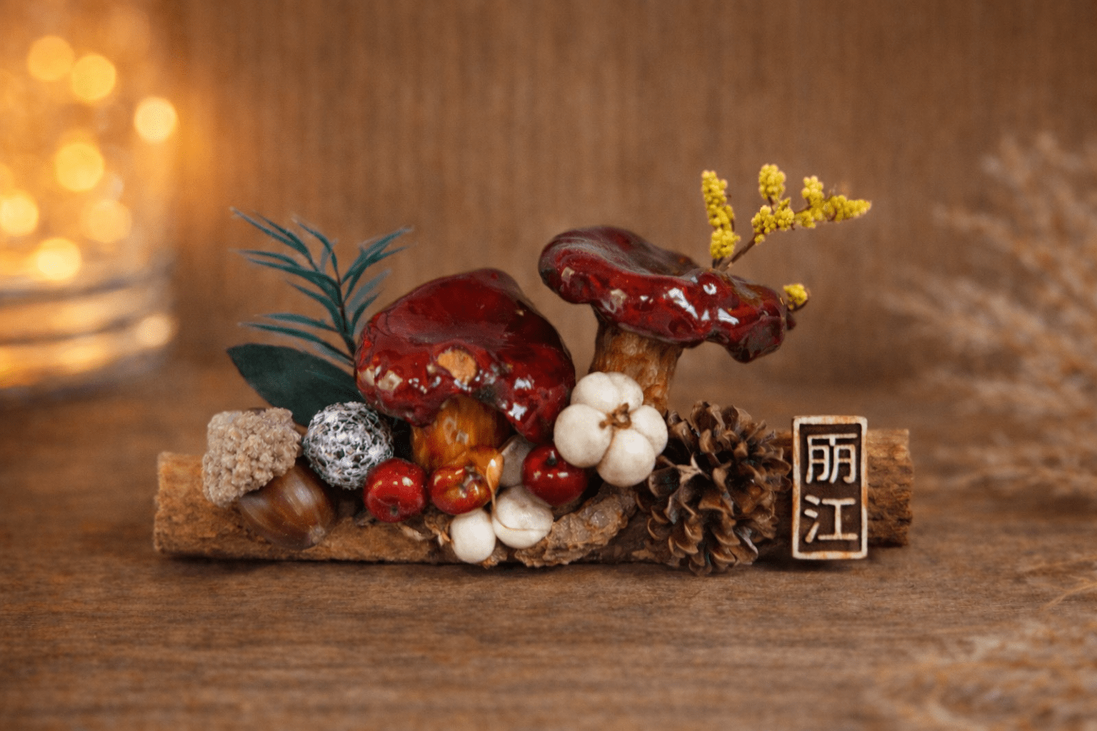 Handcrafted Real-Mushroom Fridge Magnets