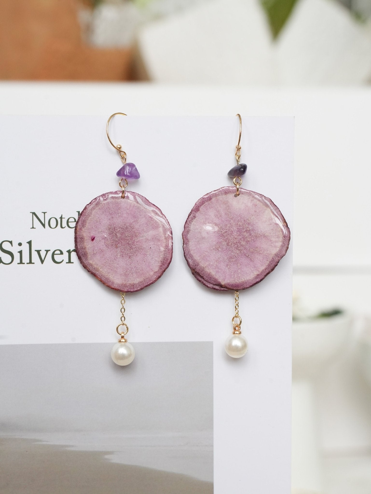 "Harvest Gem" Real Carrot＆Potato Earrings