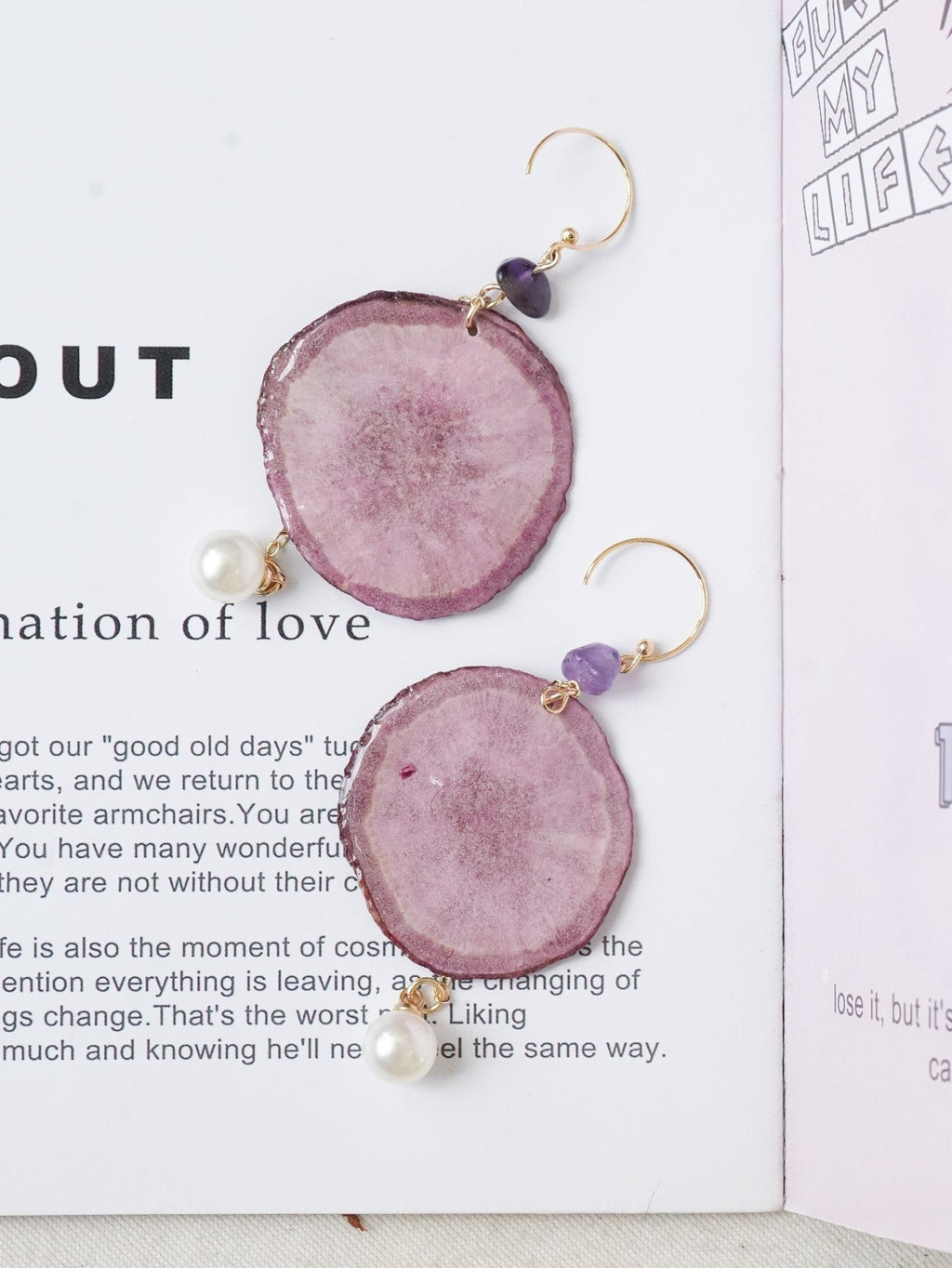 "Harvest Gem" Real Carrot＆Potato Earrings