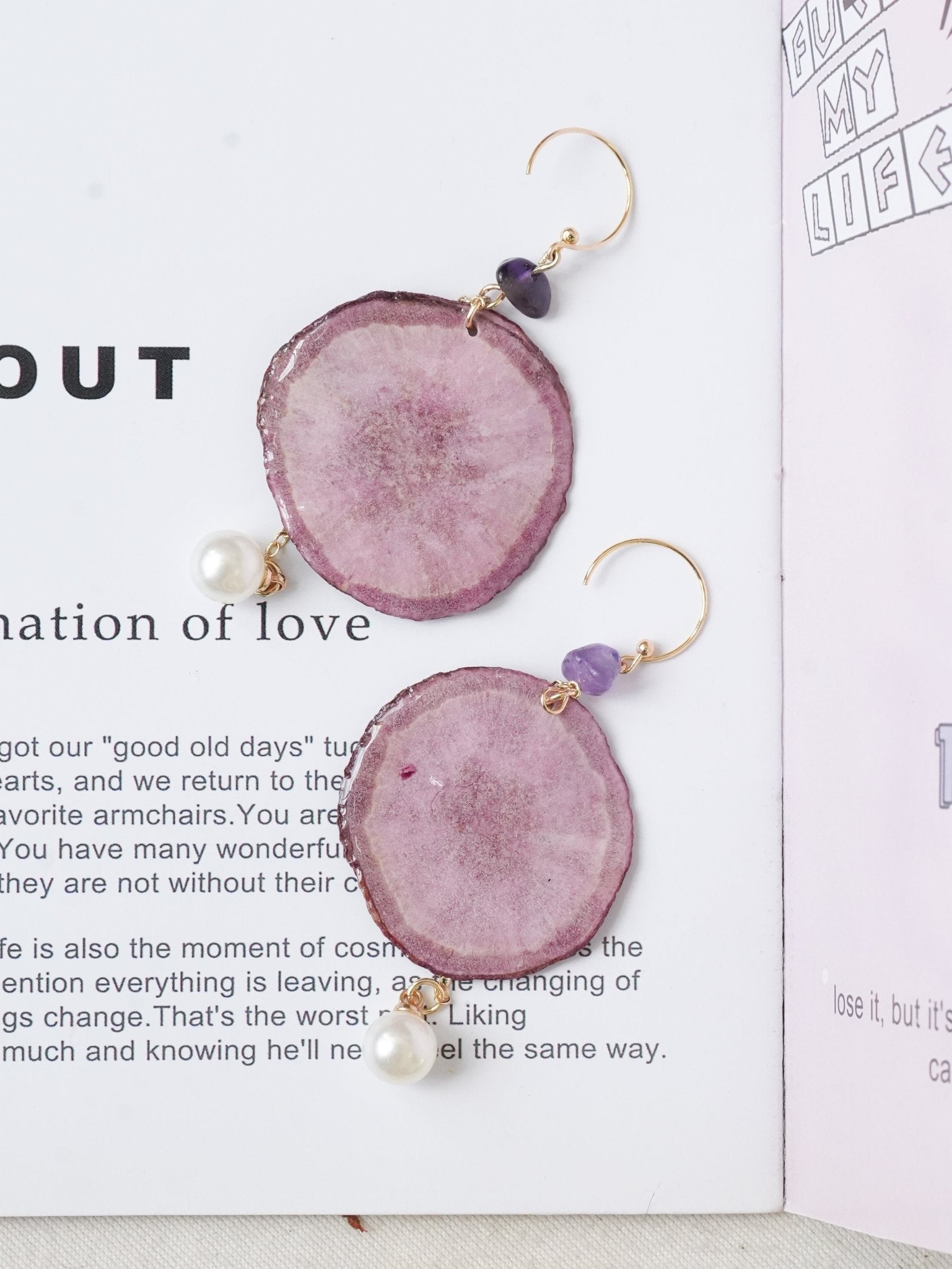"Harvest Gem" Real Carrot＆Potato Earrings
