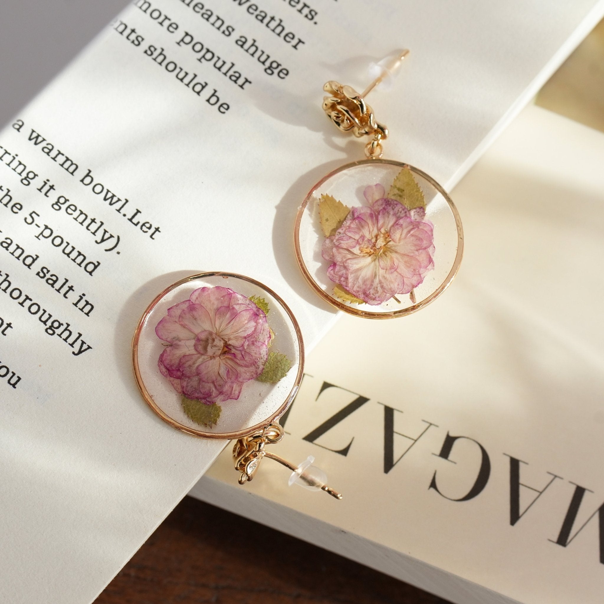"Sakura Dream" Real Cherry Blossom Earrings