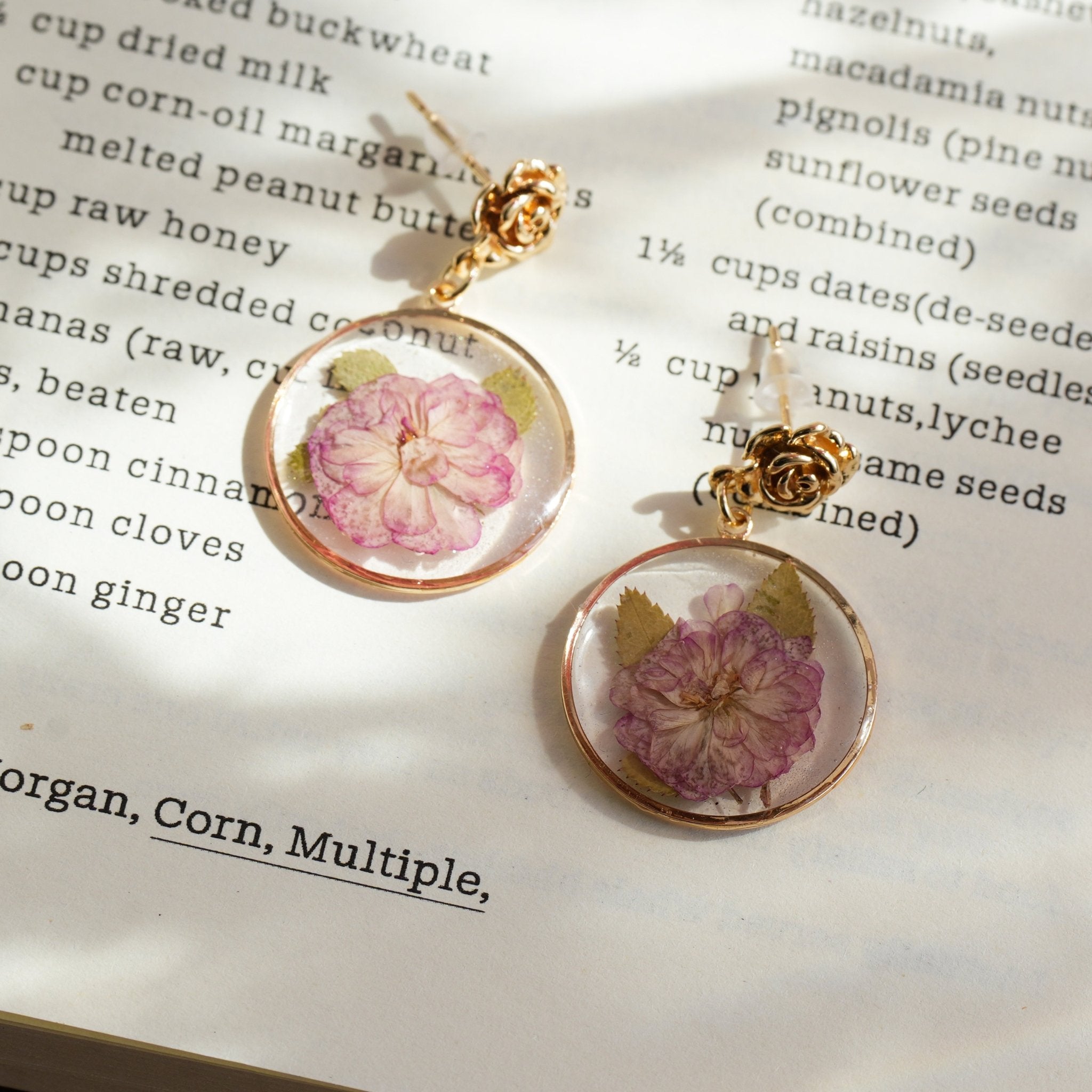 "Sakura Dream" Real Cherry Blossom Earrings
