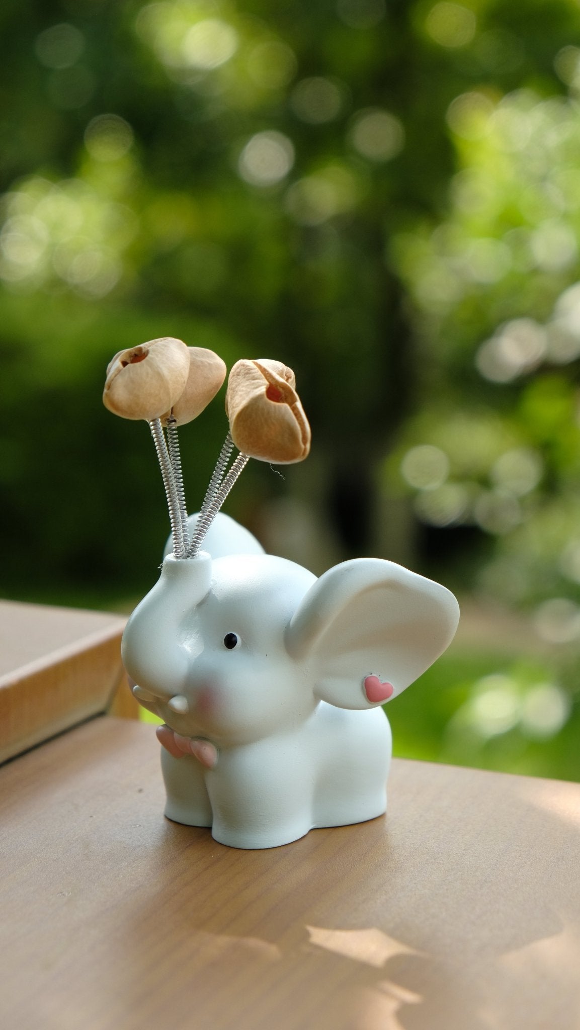 "Sweet Baby Elephant" Resin Seed Balloon Ornament