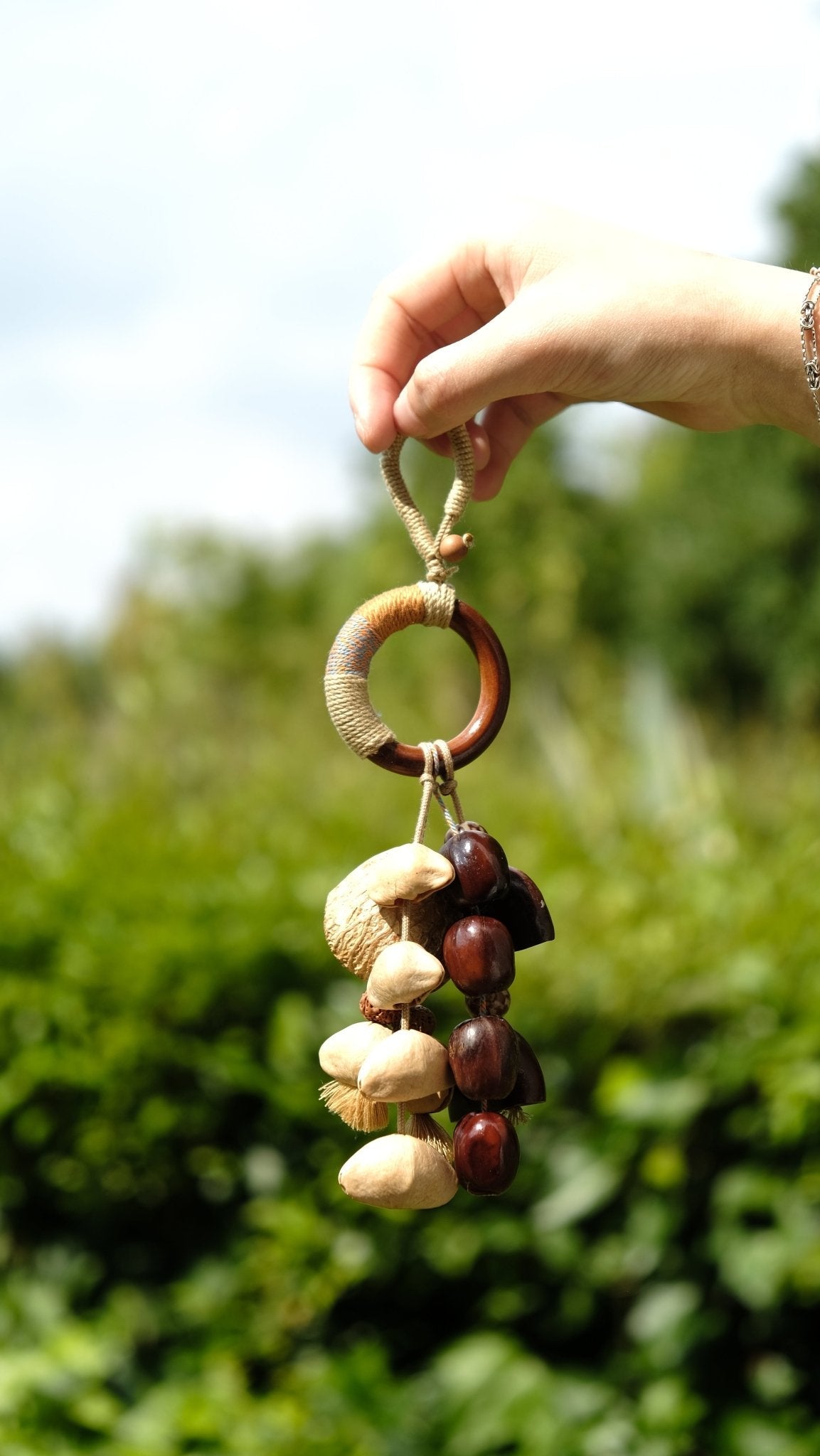 "Earth Song" Wood Ring Charm