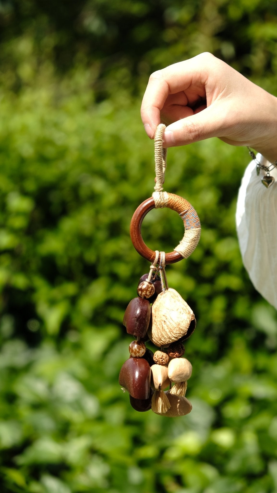 "Earth Song" Wood Ring Charm