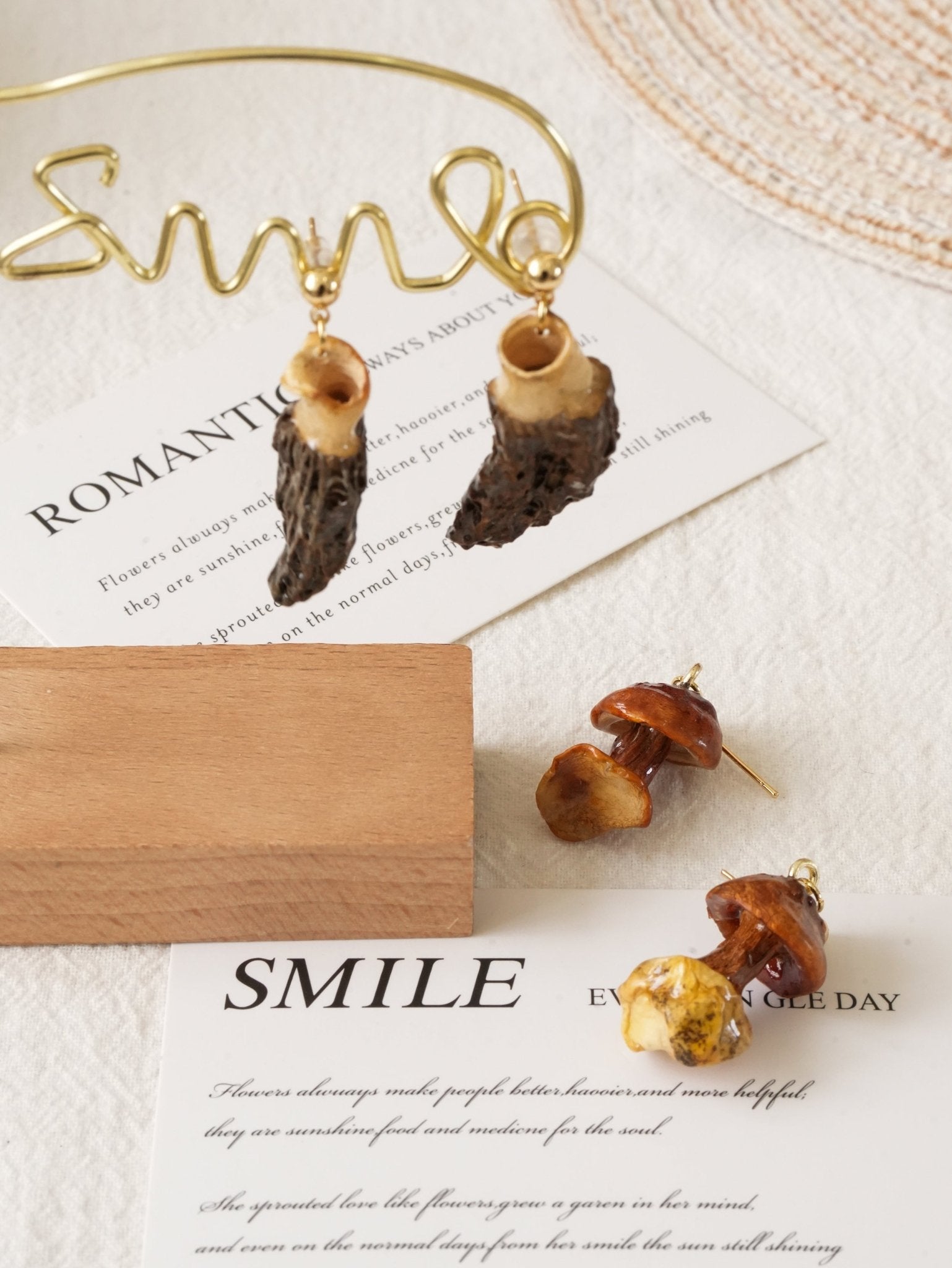 Morel ➕Chanterelle Earrings Set
