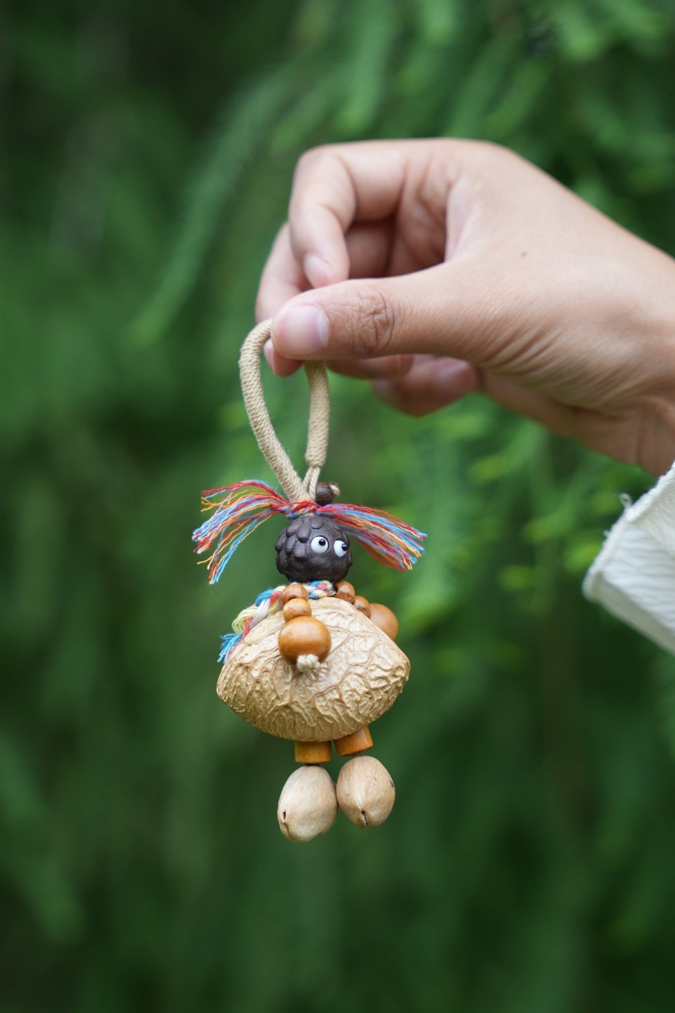 "Forest Nut Doll" Seed Charm