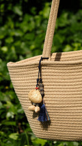 "Indigo Guardian" Tassel Seed Charm