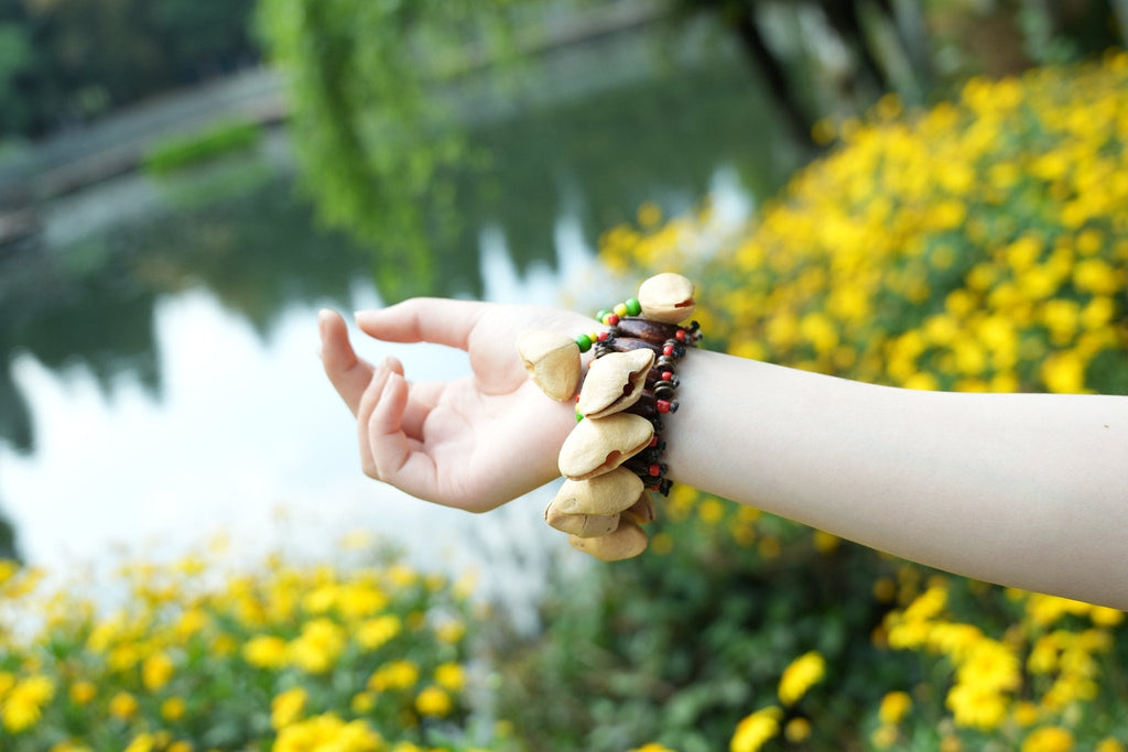 "The Tribal Dancer" Seed Rattle Bracelet