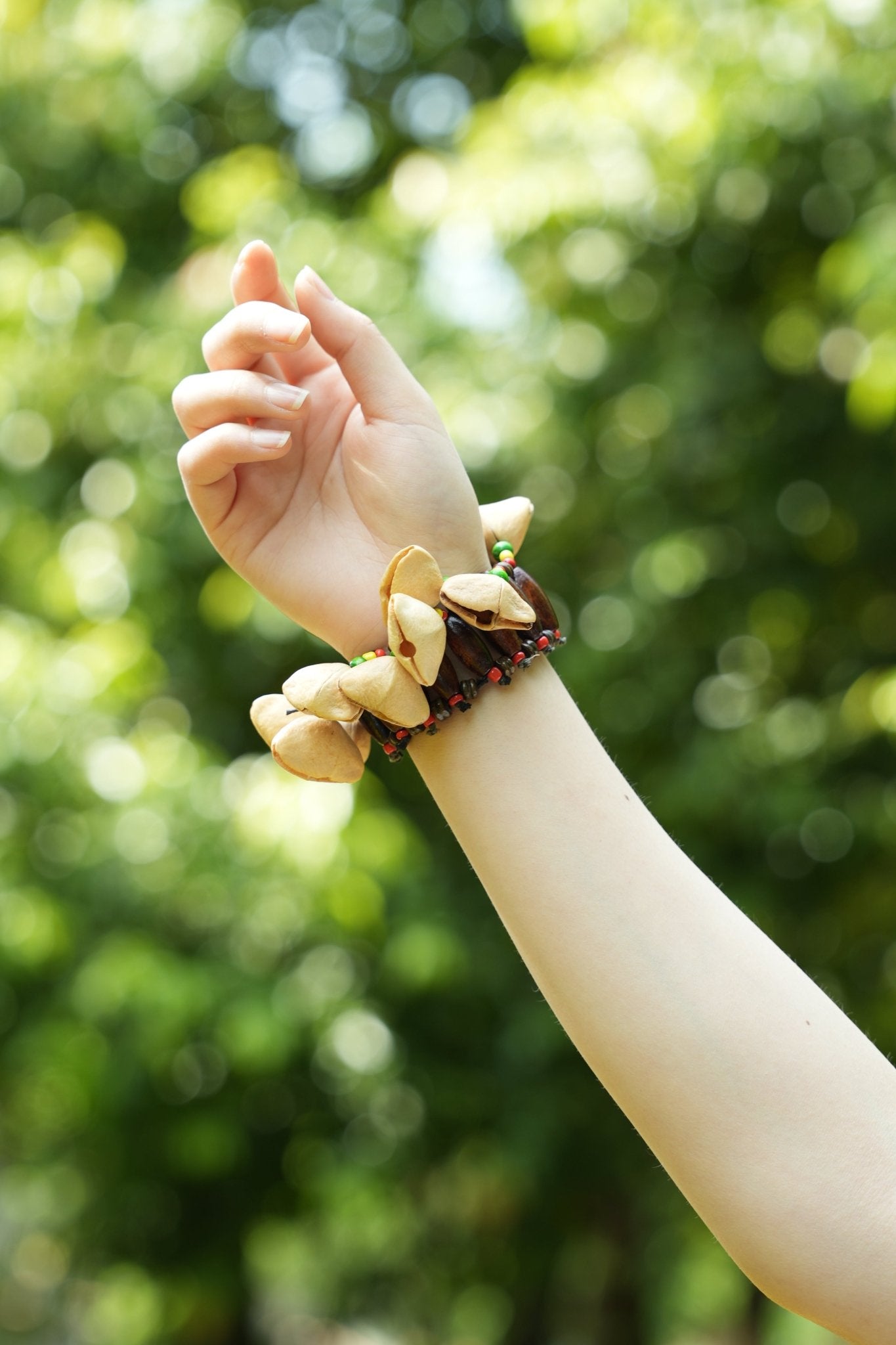 "The Tribal Dancer" Seed Rattle Bracelet