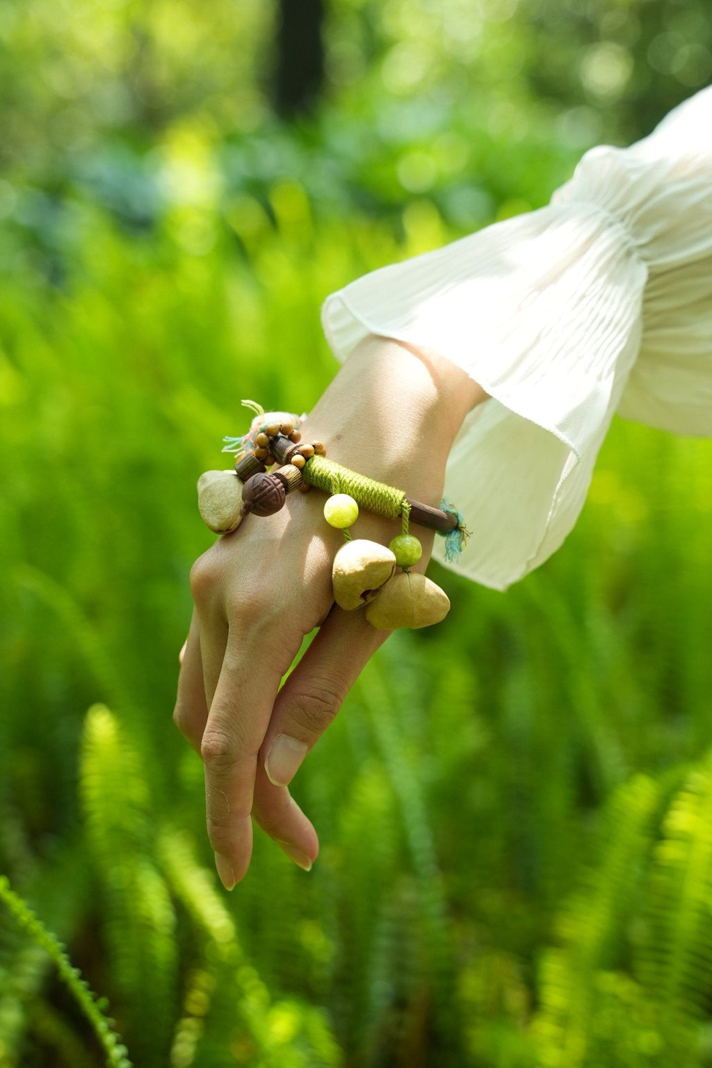 "Tribal Vine" Natural Branch Seed Bangle