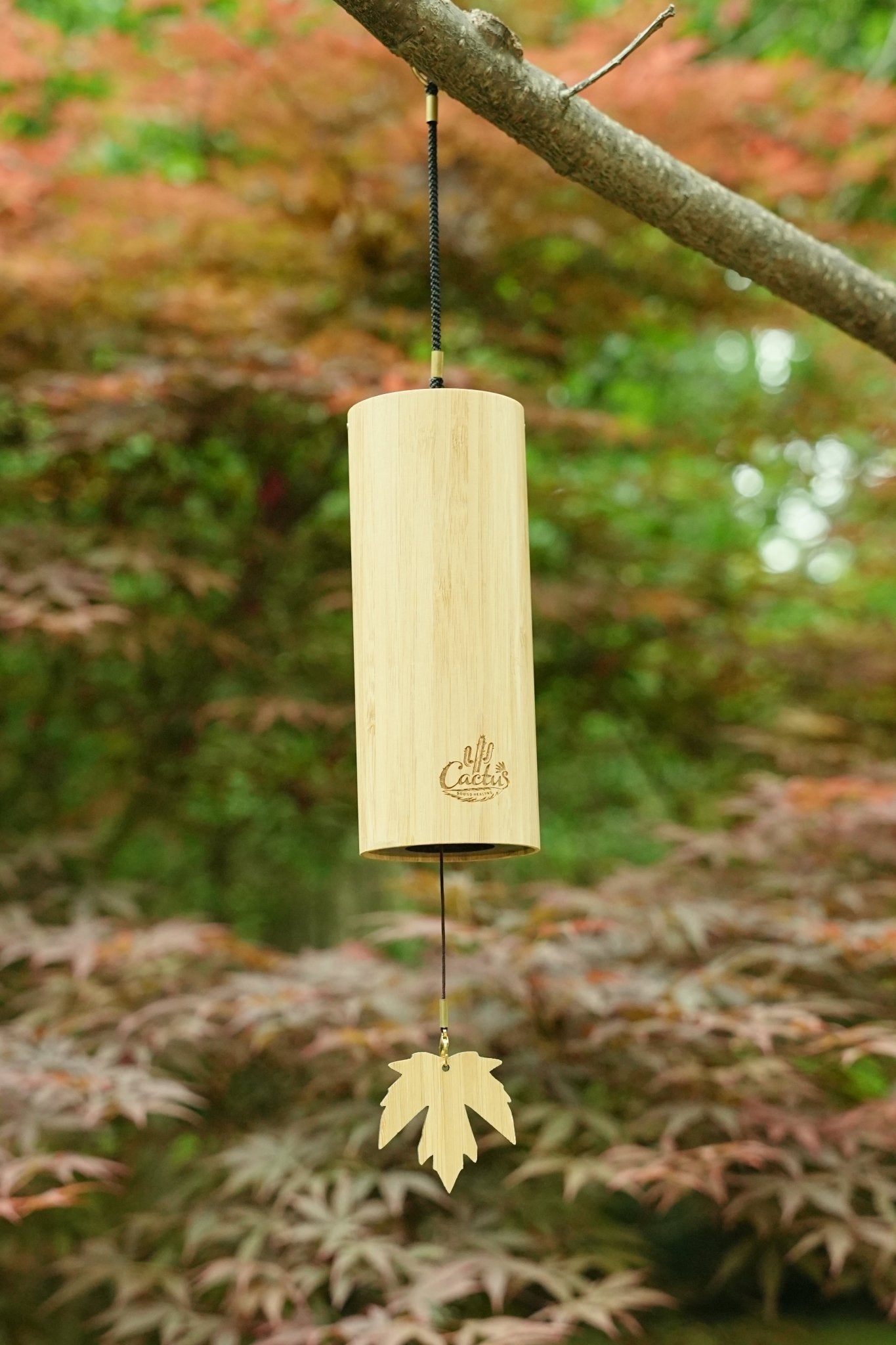 "Zen Bamboo" Bamboo Maple Leaf Chime